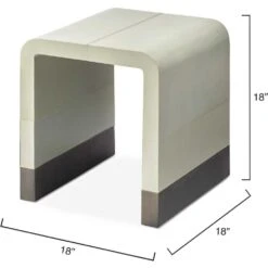 Waterfall 18 X 18 Inch Grey Side Table 6 Waterfall 18 X 18 Inch Grey Side Table -Outlet Jamie Aura Store 20wate stdg 2