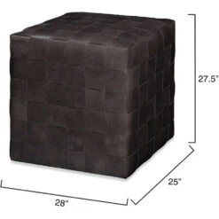 Ottoman 18 Inch Grey Ottoman -Outlet Jamie Aura Store 20wove dgle 2