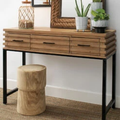 Yucca 17.75 X 12 Inch Natural Wood Side Table -Outlet Jamie Aura Store 20yucc stwd 5