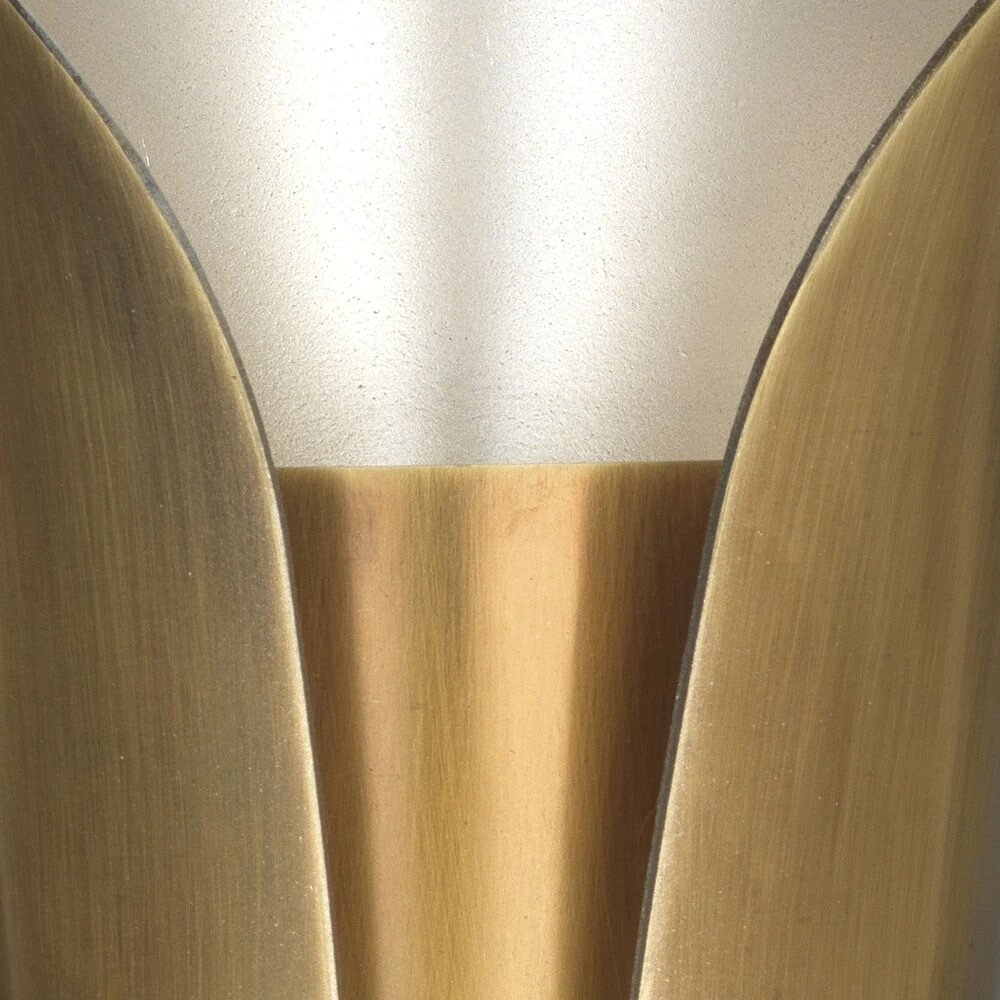 Capsule 2 Light 5 Inch Antique Brass & Antique Silver Interior Wall Sconce Wall Light 2 Capsule 2 Light 5 Inch Antique Brass & Antique Silver Interior Wall Sconce Wall Light - Image 2