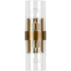 Chatham 2 Light 5 Inch Antique Brass Wall Sconce Wall Light