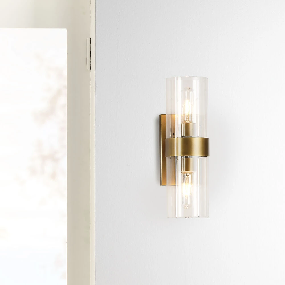 Chatham 2 Light 5 Inch Antique Brass Wall Sconce Wall Light 2 Chatham 2 Light 5 Inch Antique Brass Wall Sconce Wall Light - Image 2