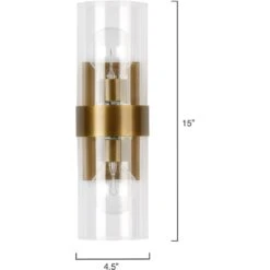 Chatham 2 Light 5 Inch Antique Brass Wall Sconce Wall Light -Outlet Jamie Aura Store 4chat scab 2 1