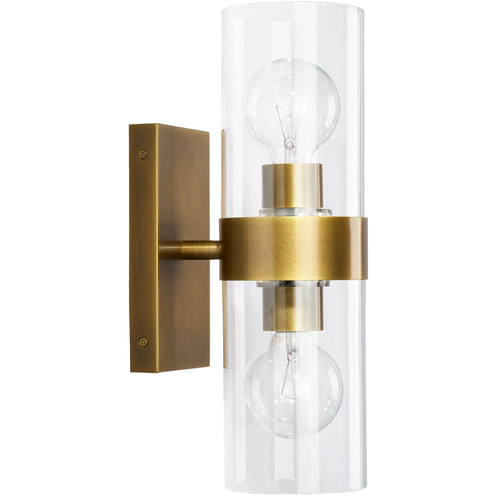 Chatham 2 Light 5 Inch Antique Brass Wall Sconce Wall Light 7 Chatham 2 Light 5 Inch Antique Brass Wall Sconce Wall Light - Image 7