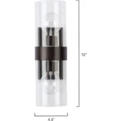 Chatham 2 Light 5 Inch Oil Rubbed Bronze Wall Sconce Wall Light 9 Chatham 2 Light 5 Inch Oil Rubbed Bronze Wall Sconce Wall Light -Outlet Jamie Aura Store 4chat scob 2