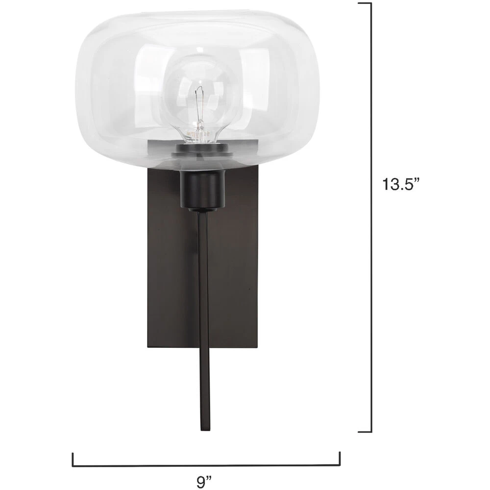 Scando 1 Light 9 Inch Oil Rubbed Bronze Metal Wall Sconce Wall Light 3 Scando 1 Light 9 Inch Oil Rubbed Bronze Metal Wall Sconce Wall Light - Image 3