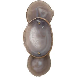 Trinity 1 Light 7 Inch Pale Lavender Agate & Antique Brass Wall Sconce Wall Light -Outlet Jamie Aura Store 4trin sclv 10 1