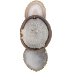 Trinity 1 Light 7 Inch Pale Lavender Agate & Antique Brass Wall Sconce Wall Light -Outlet Jamie Aura Store 4trin sclv 11 1