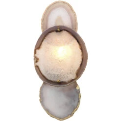 Trinity 1 Light 7 Inch Pale Lavender Agate & Antique Brass Wall Sconce Wall Light 23 Trinity 1 Light 7 Inch Pale Lavender Agate & Antique Brass Wall Sconce Wall Light -Outlet Jamie Aura Store 4trin sclv 7