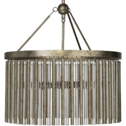 Andromeda 6 Light 24 Inch Champagne Leaf Chandelier Ceiling Light