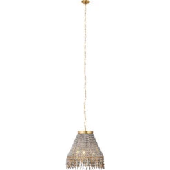 Angelou 3 Light 20 Inch Gold Beaded Chandelier Ceiling Light -Outlet Jamie Aura Store 5ange chgr 4