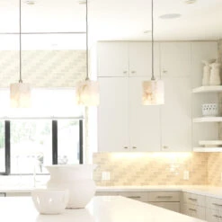 Borealis 1 Light 7 Inch Alabaster Pendant Ceiling Light, Hexagon 13 Borealis 1 Light 7 Inch Alabaster Pendant Ceiling Light, Hexagon -Outlet Jamie Aura Store 5bore smwh 18