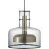 Clyde 1 Light 14 Inch Clear With Gun Metal Pendant Ceiling Light