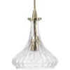 Isabella Carafe 1 Light 7 Inch Clear With Brass Pendant Ceiling Light