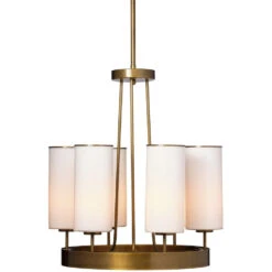 Kindgom LED 28 Inch Antique Brass Chandelier Ceiling Light -Outlet Jamie Aura Store 5king chab 5