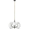 Lawton 8 Light 33 Inch Antique Brass Chandelier Ceiling Light