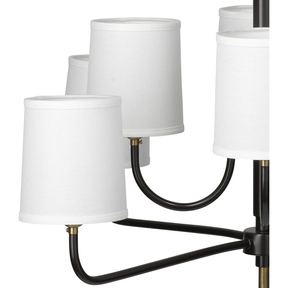 Lawton 8 Light 33 Inch Antique Brass Chandelier Ceiling Light 2 Lawton 8 Light 33 Inch Antique Brass Chandelier Ceiling Light - Image 2