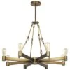 Manchester 8 Light 36 Inch Antique Brass Chandelier Ceiling Light