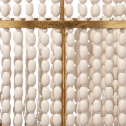 Pacific 6 Light 20 Inch Gold Beaded Chandelier Ceiling Light -Outlet Jamie Aura Store 5paci chgo 3 1