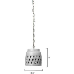 Perforated Pendant Ceiling Light, Perforated 7 Perforated Pendant Ceiling Light, Perforated -Outlet Jamie Aura Store 5perf pdgr 2
