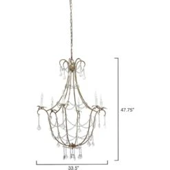 Scarlett 12 Light 34 Inch Champagne And Clear Chandelier Ceiling Light 9 Scarlett 12 Light 34 Inch Champagne And Clear Chandelier Ceiling Light -Outlet Jamie Aura Store 5scar cham 2