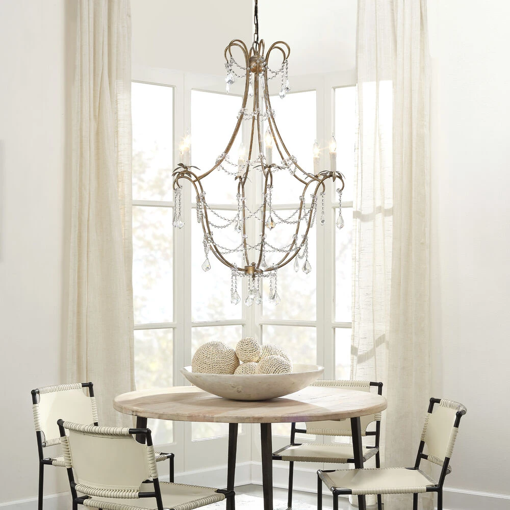 Scarlett 12 Light 34 Inch Champagne And Clear Chandelier Ceiling Light 7 Scarlett 12 Light 34 Inch Champagne And Clear Chandelier Ceiling Light - Image 7