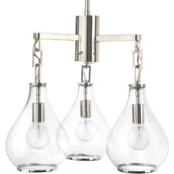 Tear Drop 3 Light 22.00 Inch Chandelier