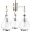 Tear Drop 3 Light 22.00 Inch Chandelier