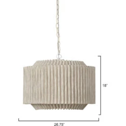 Theory 4 Light 26.75 Inch Off-White Chandelier Ceiling Light -Outlet Jamie Aura Store 5theo chna 2