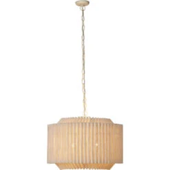 Theory 4 Light 26.75 Inch Off-White Chandelier Ceiling Light -Outlet Jamie Aura Store 5theo chna 5
