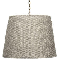 Willow 2 Light 24 Inch Natural Seagrass Chandelier Ceiling Light