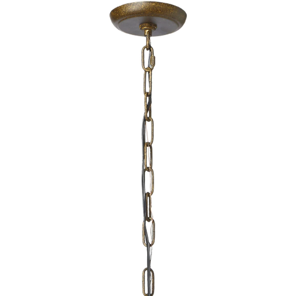 Yellowstone 5 Light 29 Inch Rust And Natural Chandelier Ceiling Light 6 Yellowstone 5 Light 29 Inch Rust And Natural Chandelier Ceiling Light - Image 6