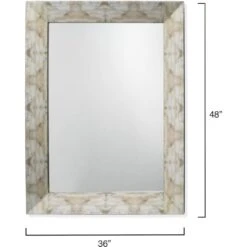 Fragment 48 X 36 Inch Light Grey & Beige Faux Horn Mirror 8 Fragment 48 X 36 Inch Light Grey & Beige Faux Horn Mirror -Outlet Jamie Aura Store 6frag migr 2