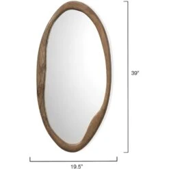 Organic 39 X 19.5 Inch Natural Wood Mirror 7 Organic 39 X 19.5 Inch Natural Wood Mirror -Outlet Jamie Aura Store 6orga ovna 2