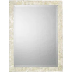 Naturally Elegant 33 X 25 Inch Mother Of Pearl Mirror