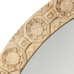 Relief 36 X 36 Inch Natural Mirror -Outlet Jamie Aura Store 6reli rndna 3