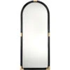 Saltwater 72 X 30 Inch Black Floor Mirror