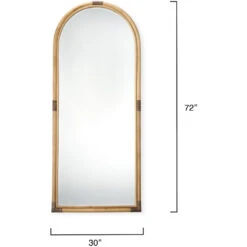 Saltwater 72 X 30 Inch Natural Floor Mirror -Outlet Jamie Aura Store 6salt fmna 2