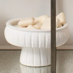 Aegean Pedestal 10.5 X 6.5 Inch Bowl 11 Aegean Pedestal 10.5 X 6.5 Inch Bowl -Outlet Jamie Aura Store 7aege smwh 8