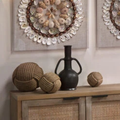 Jute Jute Balls, Set Of 3 -Outlet Jamie Aura Store 7ball jute 7