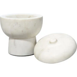 Bennett 7.25 X 6 Inch Storage Bowl With Lid, Large -Outlet Jamie Aura Store 7benn lgwh 9