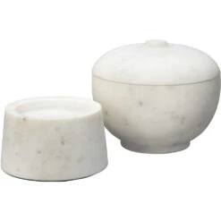 Bennett 6 X 5 Inch Storage Bowl With Lid, Medium 16 Bennett 6 X 5 Inch Storage Bowl With Lid, Medium -Outlet Jamie Aura Store 7benn mdwh 7