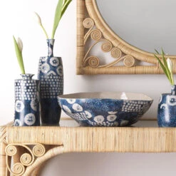 Block Print 13.75 X 4 Inch Bowl -Outlet Jamie Aura Store 7bloc bobl 5