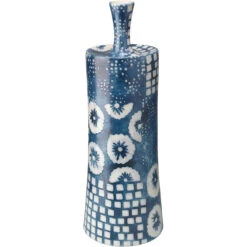 Block Print 12 X 4.75 Inch Vases, Set Of 4 25 Block Print 12 X 4.75 Inch Vases, Set Of 4 -Outlet Jamie Aura Store 7bloc vabl 11