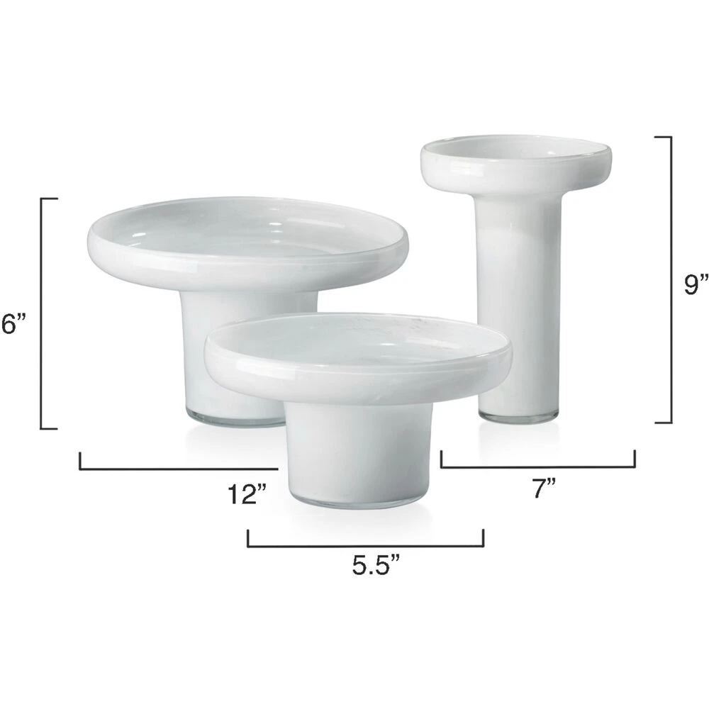 Bloom 9.5 X 7 Inch Vessels, Set Of 3 3 Bloom 9.5 X 7 Inch Vessels, Set Of 3 - Image 3