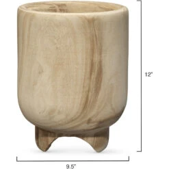 Canyon 12 X 9.5 Inch Wooden Vase -Outlet Jamie Aura Store 7cany vana 2