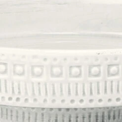 Coco 13 X 13 Inch White Ceramic Pedestal -Outlet Jamie Aura Store 7coco pewh 3