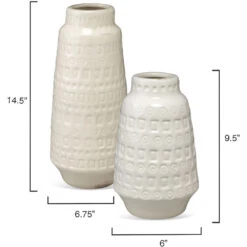Coco 15 X 7 Inch Vessels, Set Of 2 -Outlet Jamie Aura Store 7coco vewh 4