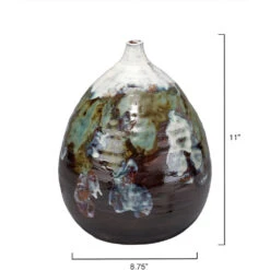 Collage 11 X 9 Inch Vase 7 Collage 11 X 9 Inch Vase -Outlet Jamie Aura Store 7coll mdbkbr 2