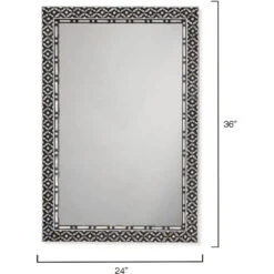 Evelyn 36 X 24 Inch Mother Of Pearl Mirror -Outlet Jamie Aura Store 7evel mimop 5